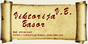 Viktorija Basor vizit kartica